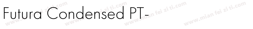Futura Condensed PT字体转换